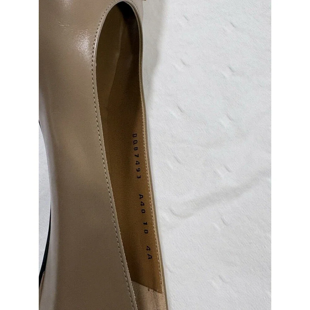 Vintage Salvatore Ferragamo Lizard Cap Toe Kitten Heels Taupe Beige Size 10 4A
